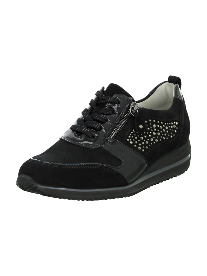 Komfort Schnürschuhe in Schwarz