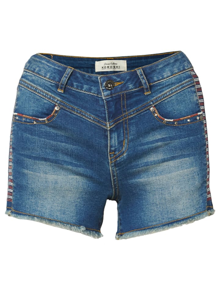 HOSE MINISHORT JEANS in blau