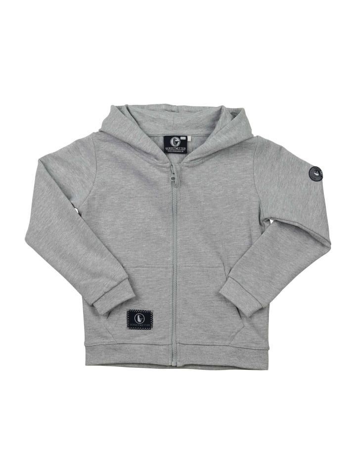 Kinder Kapuzenjacke "Anouk", Sweatjacke in grey-green
