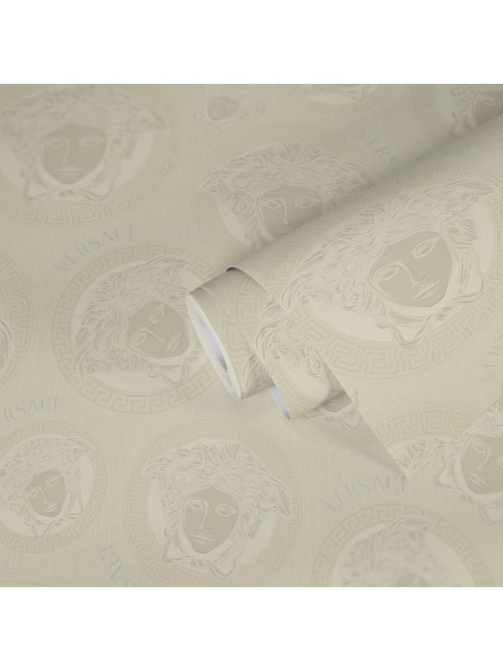 Tapete Myth of Medusa in Creme