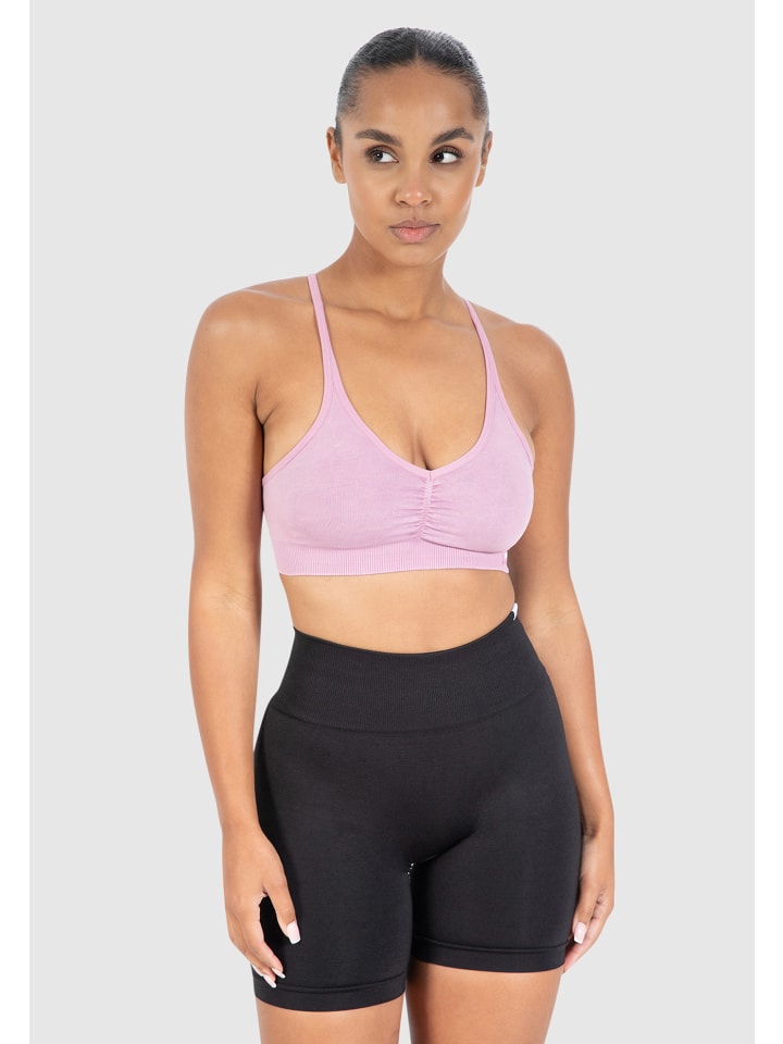 Sport BH Batik Scrunch Icon in Rose