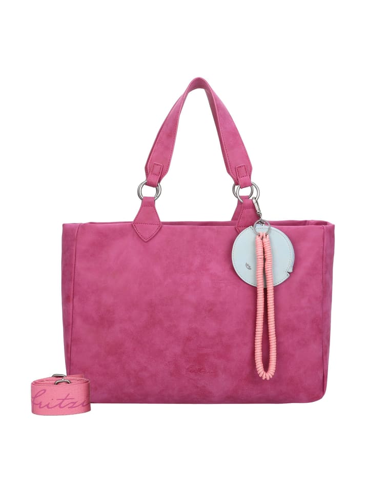 Izzy Vintage Shopper Tasche 42 cm true berry