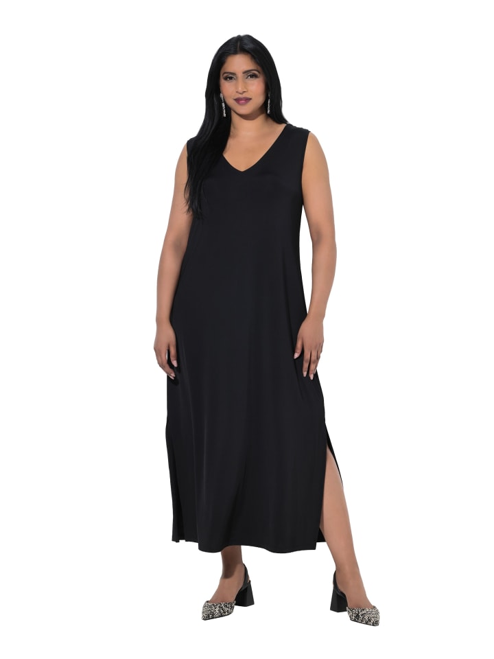 figurbetontes Kleid in schwarz
