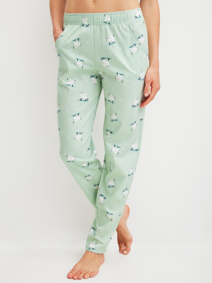 Pants in light aqua