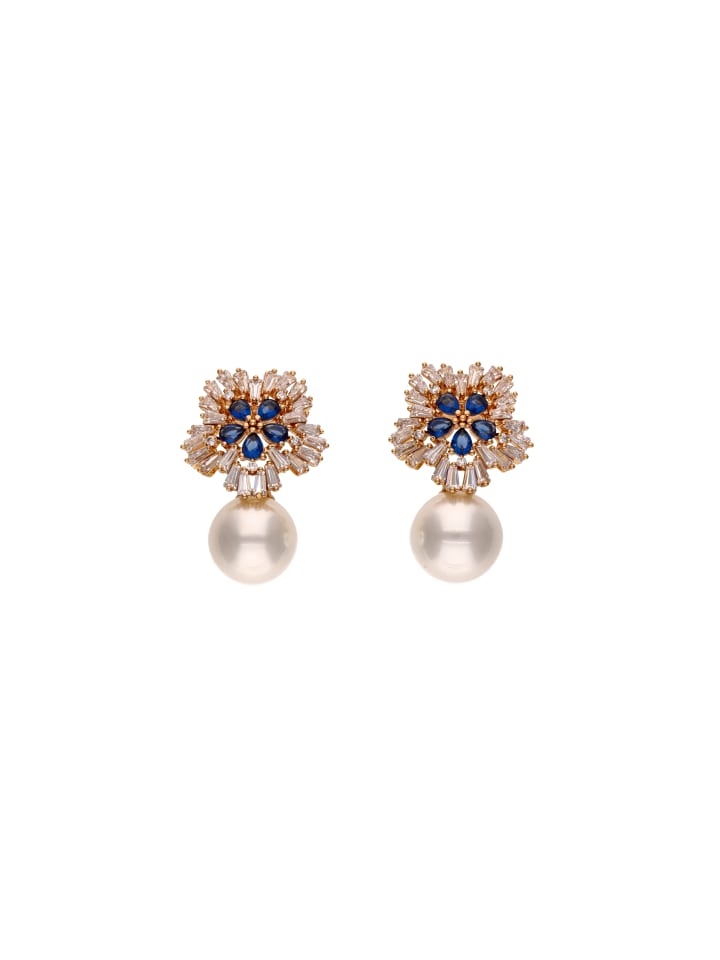 Women Earrings in Gold White
