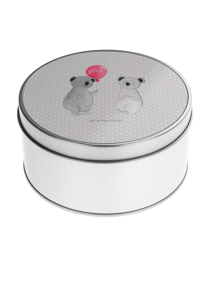 Aufbewahrungsbox Koala Luftballon ohne Spruch in Grau Pastell