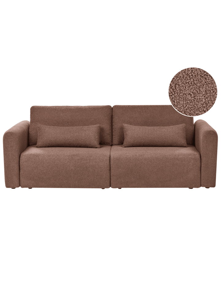 3-tlg Schlafsofa VAXHOLM in Braun/Schwarz