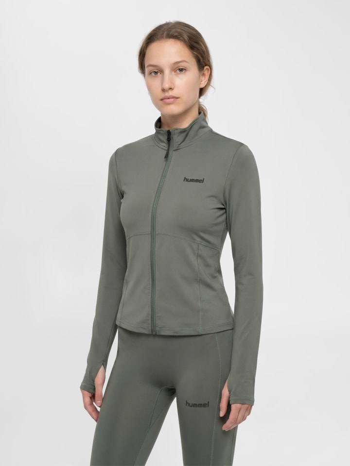 Reißverschluss Jacke Hmlprima Multisport Damen in CASTOR GRAY