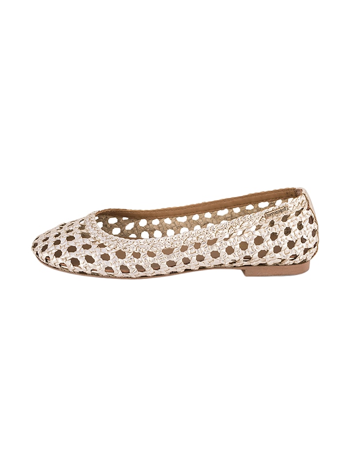 Lederballerinas „Ziggy“ Gold