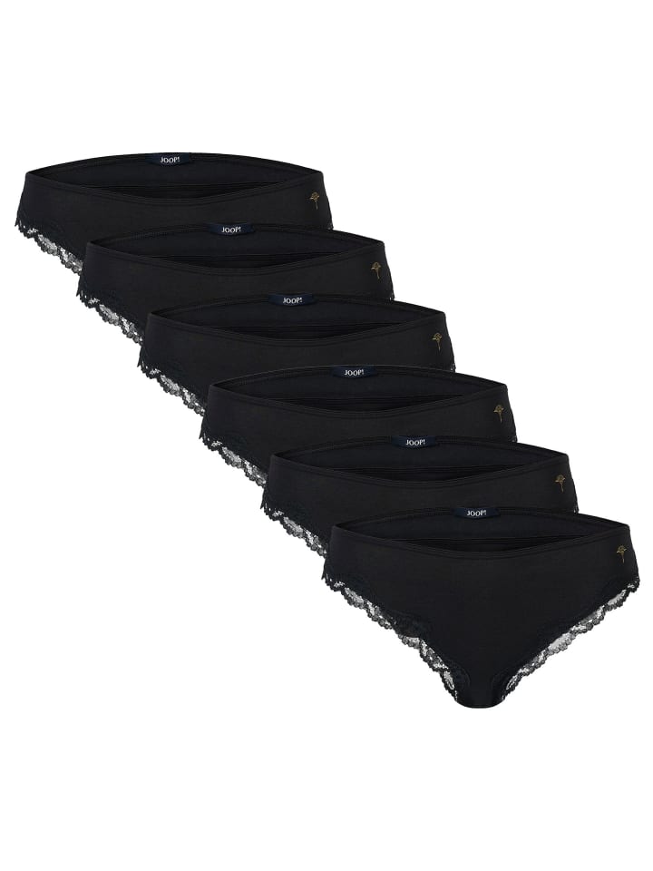 Slip 6er Pack in Schwarz