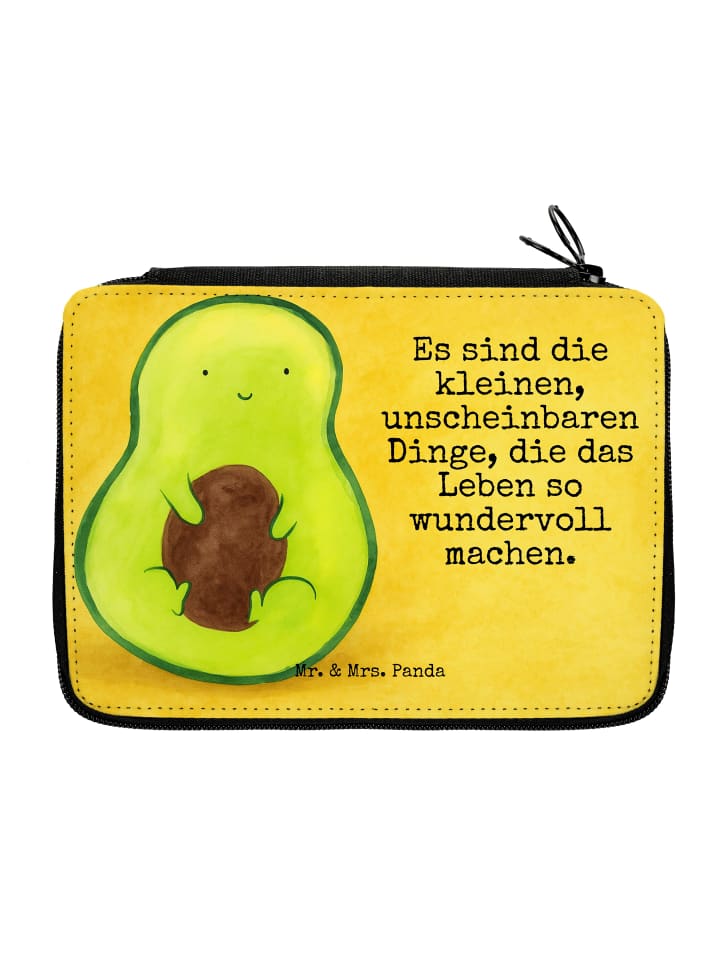 Etui Avocado Kern Design mit Spruch in Weiß