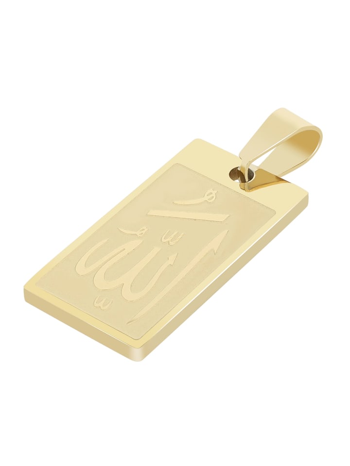 Unisex Anhänger aus Edelstahl in gold