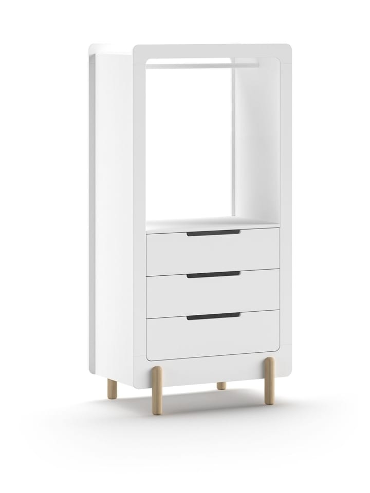 REGALSCHRANK Karyl 88x54x180 Standregal Wandregal MDF Weiß