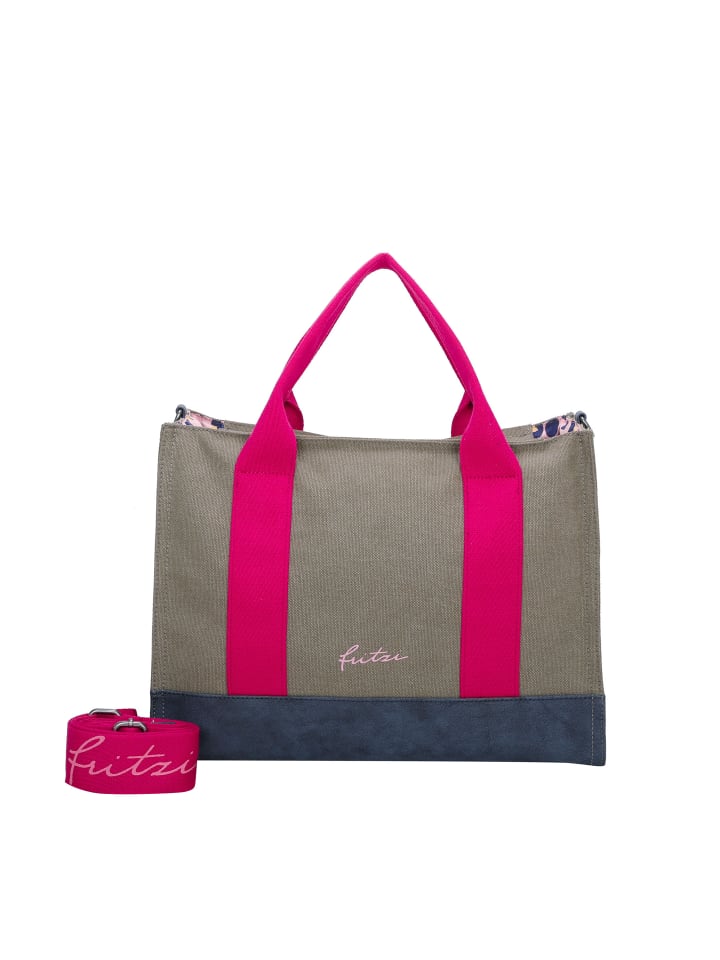 Shopper Canvas Tote Bag in Olive