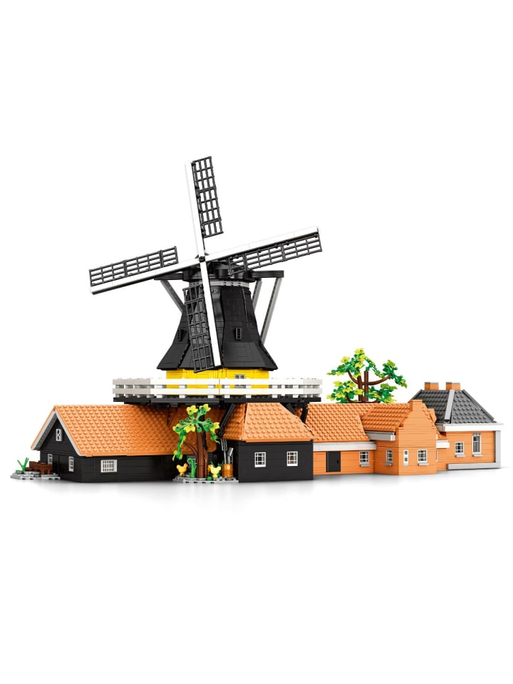 Reobrix 55019 Holländische Windmühle Klemmbausteine 4801 Teile in Mehrfarbig