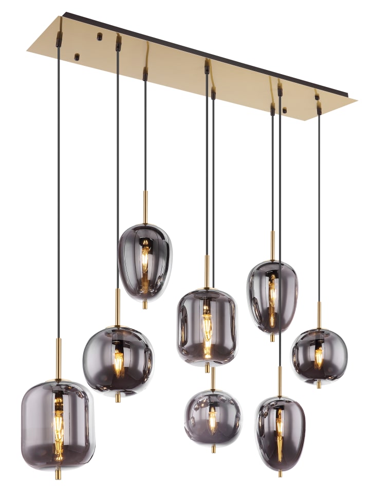 Hängeleuchte "BLACKY I" in gold