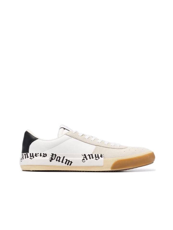 Beige Kalbsleder Low Top Sneaker