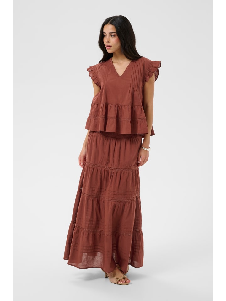 Ärmellose Bluse KAvalerie Loose fit in Henna