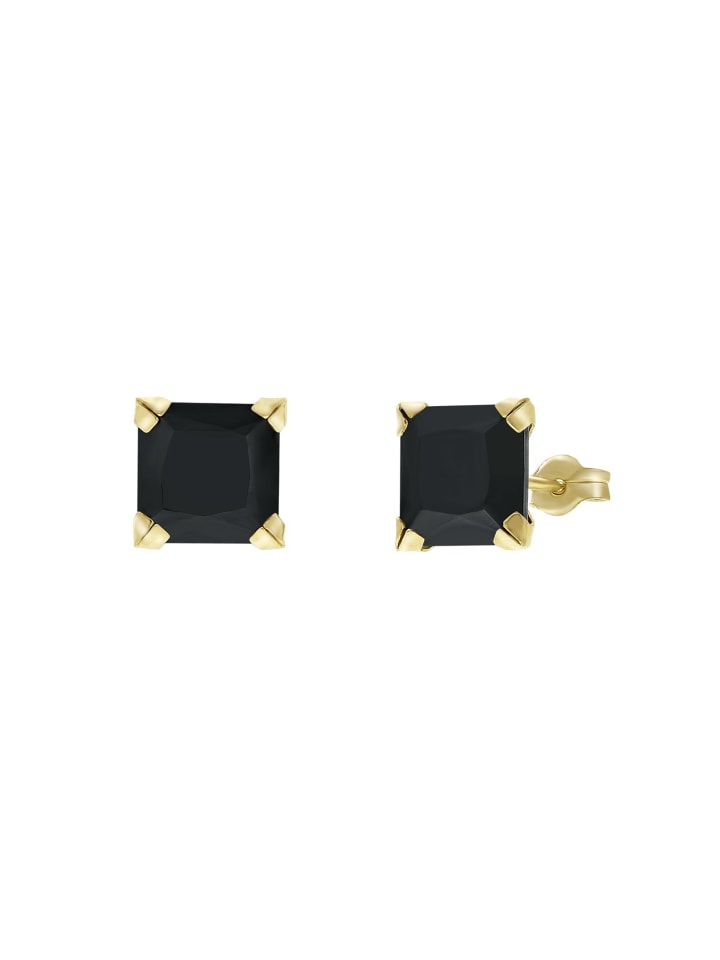 585 Gold Ohrringe Quadratisch