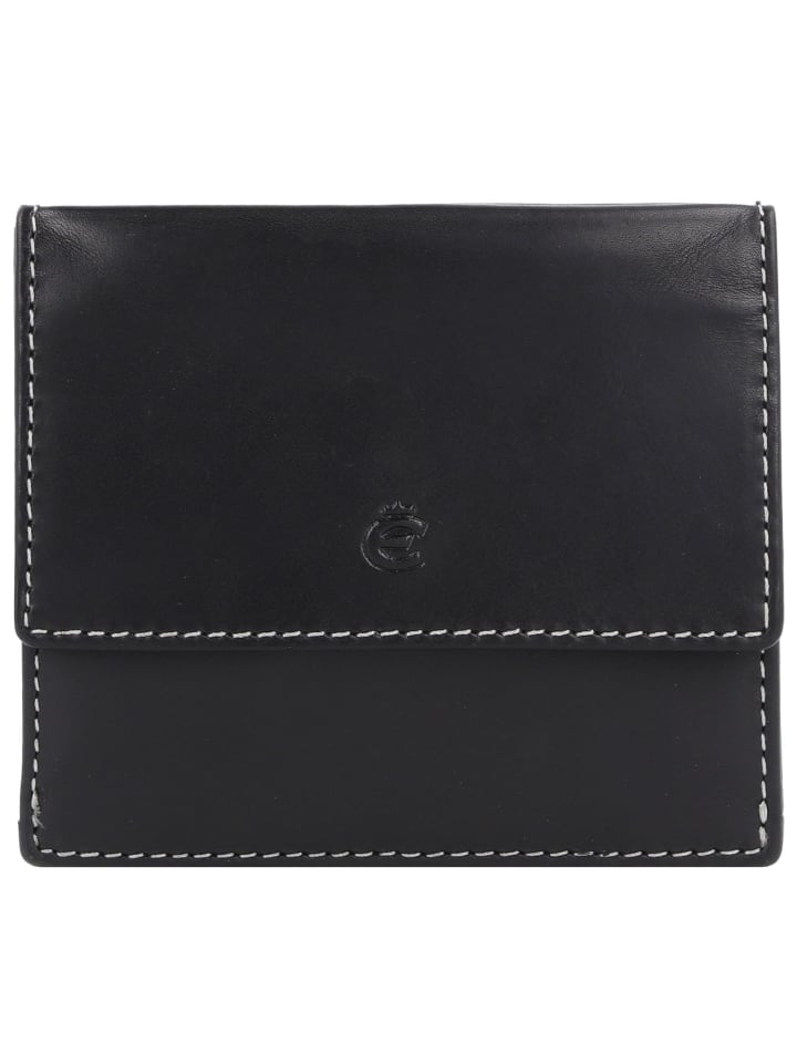 Dallas Geldbörse RFID Schutz Leder 10.5 cm schwarz