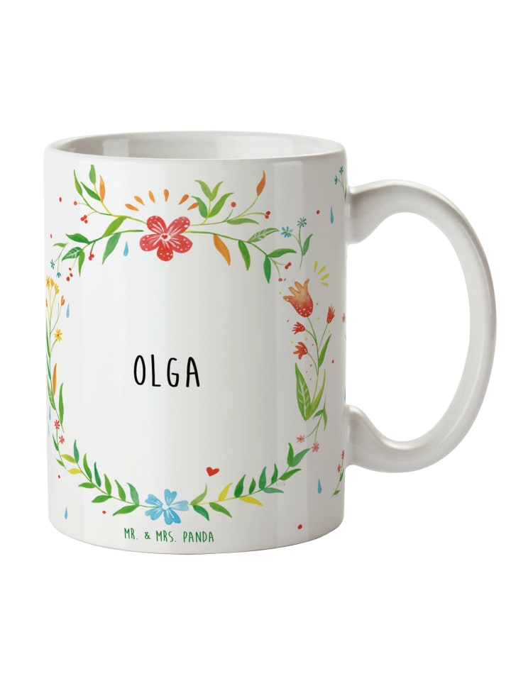 Kaffeebecher Olga mit Spruch in Keine Angabe