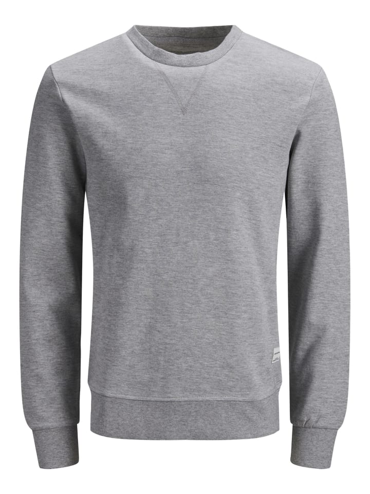 Sweatshirt in Light Grey Melange