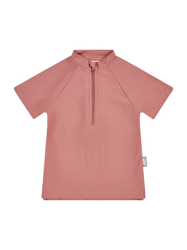 Badeshirt kurzarm uni in rosafarben