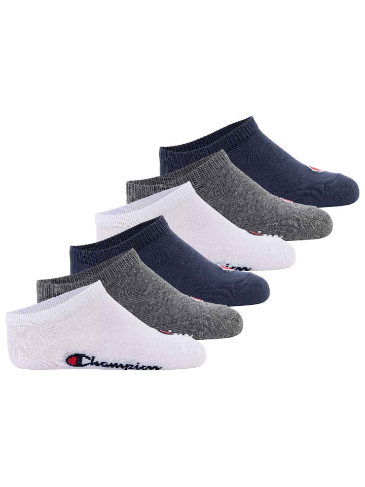 Socken 6er Pack in Blau/Weiß/Grau
