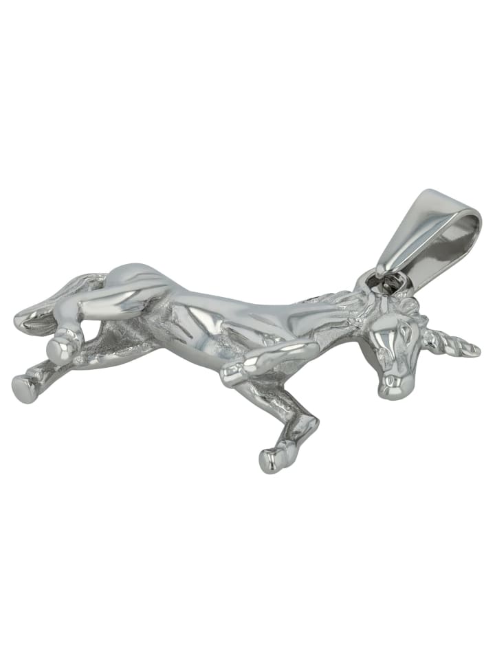 Mädchen Anhänger – Einhorn Anhänger aus Edelstahl in silber