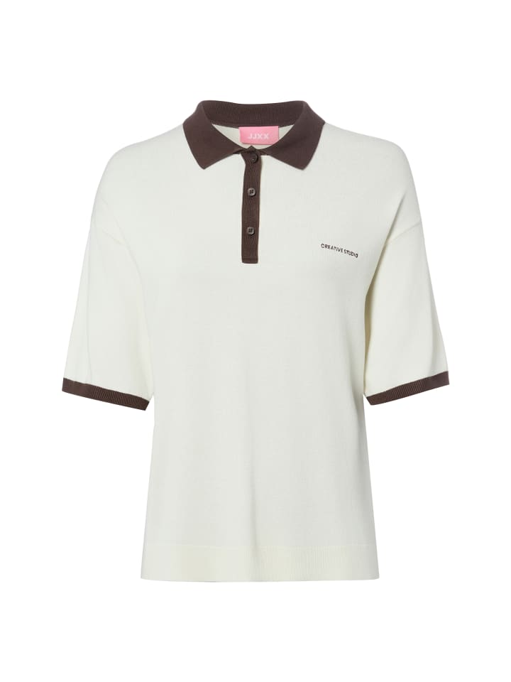 Poloshirt JXVilda in ecru mocca - 0001
