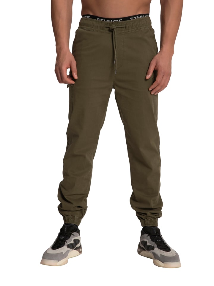 Schlupfhose in olive