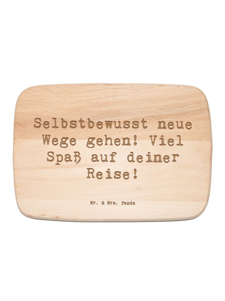 Holzbrett Spruch Alleine Reisen unternehmen mit... in Transparent
