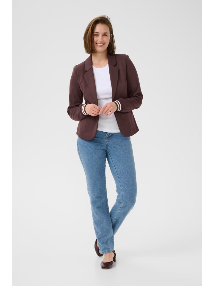Blazer Kinnie Regular fit in Fudge/Chalk Stripe