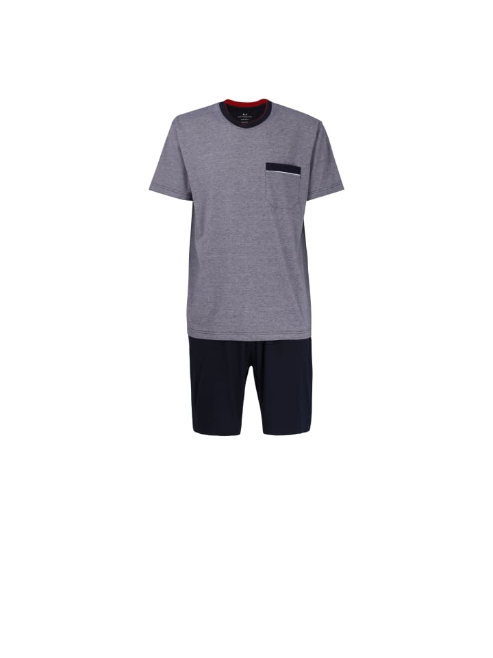 Shorty Upper West in blau-mittel-melange