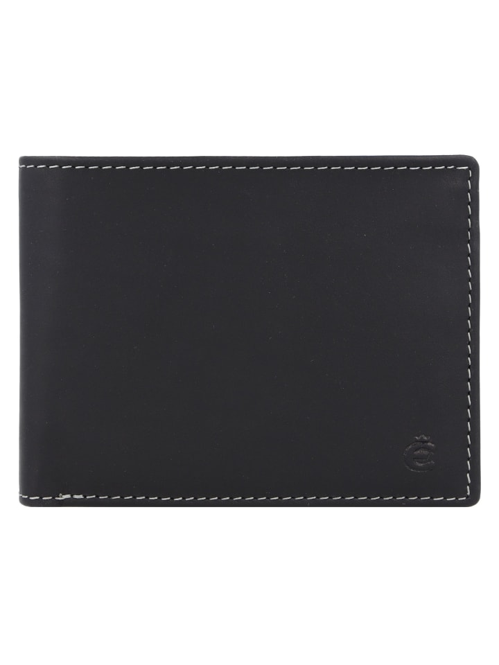 Dallas Geldbörse RFID Leder 12 cm schwarz