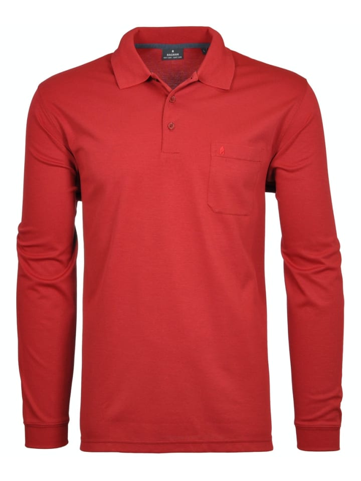 Langarm-T-Shirt in rot