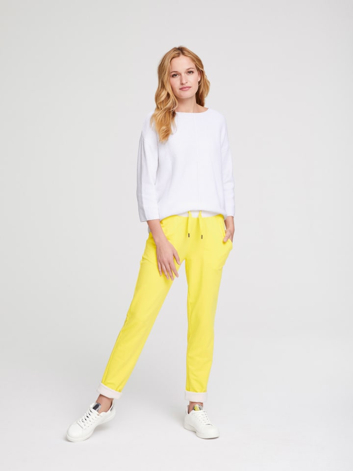 Oversized Pullover in weiß