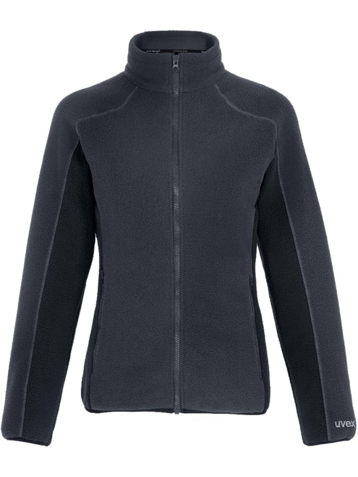 Fleecejacke/Fleecepullover in Grau