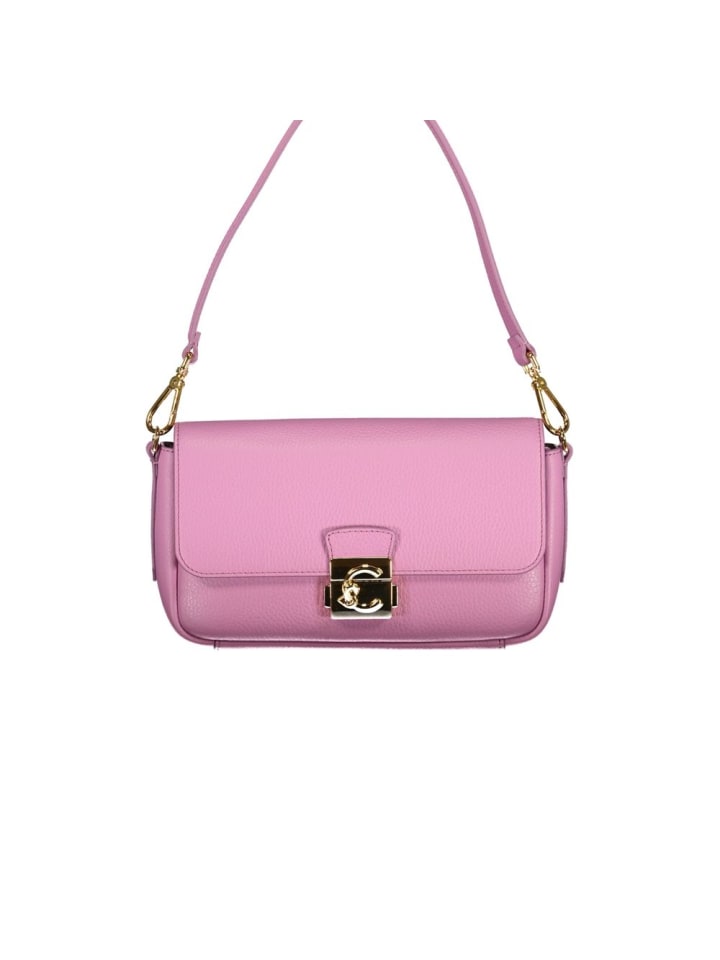 Lila Handtasche aus Leder