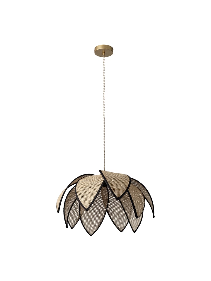 Decor Rattan Lotus Pendelleuchte 480mm E27 Braun