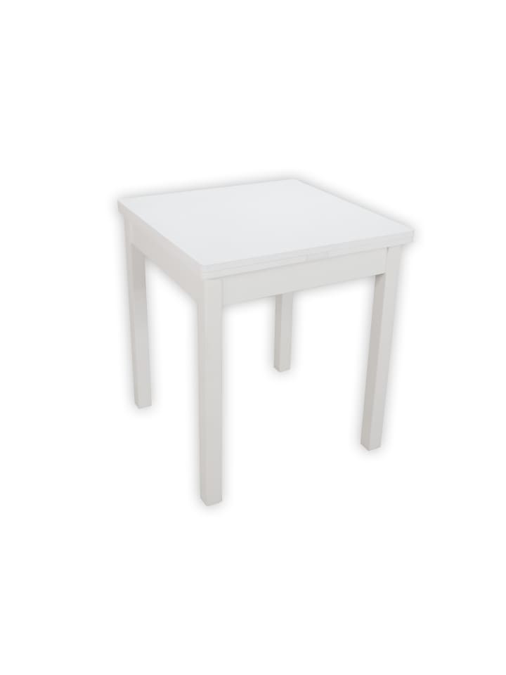 Esstisch mit Ansteckplatten Ramona in weiß