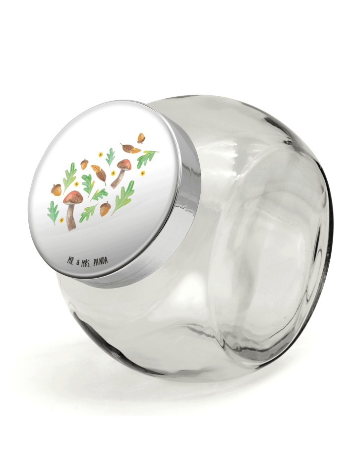Bonbonglas Waldträume Design ohne Spruch in Weiß