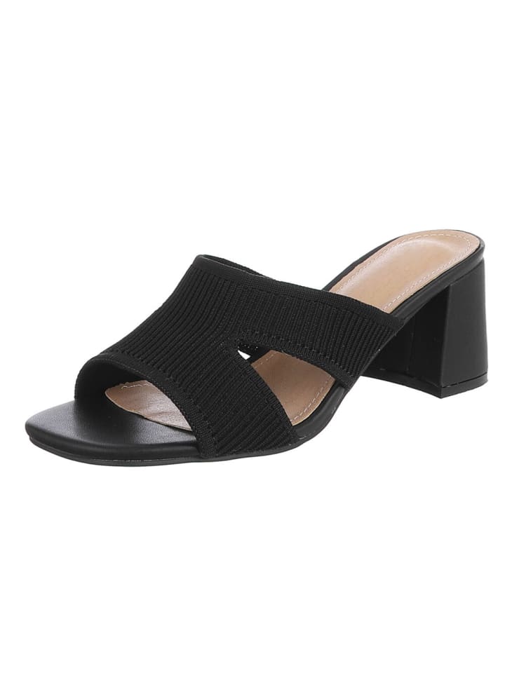 High-Heel Sandalette in Schwarz