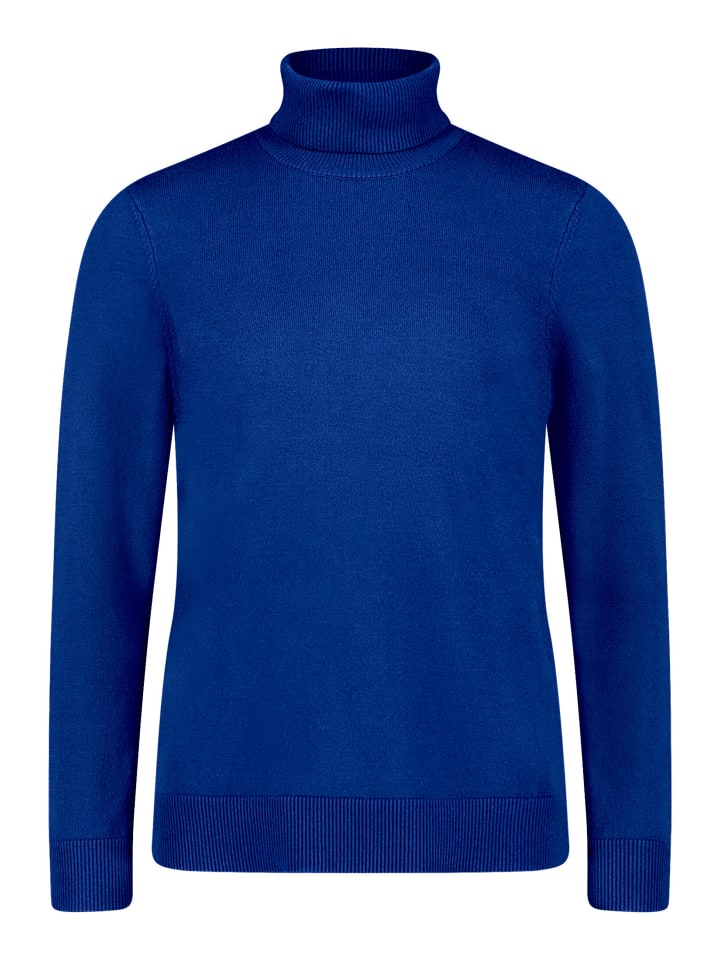 Rollkragenpullover langarm in Electric Blue