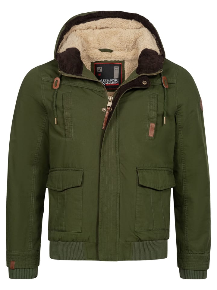Winterjacke A. Salvarini Herren Winterjacke AS287 in Olive