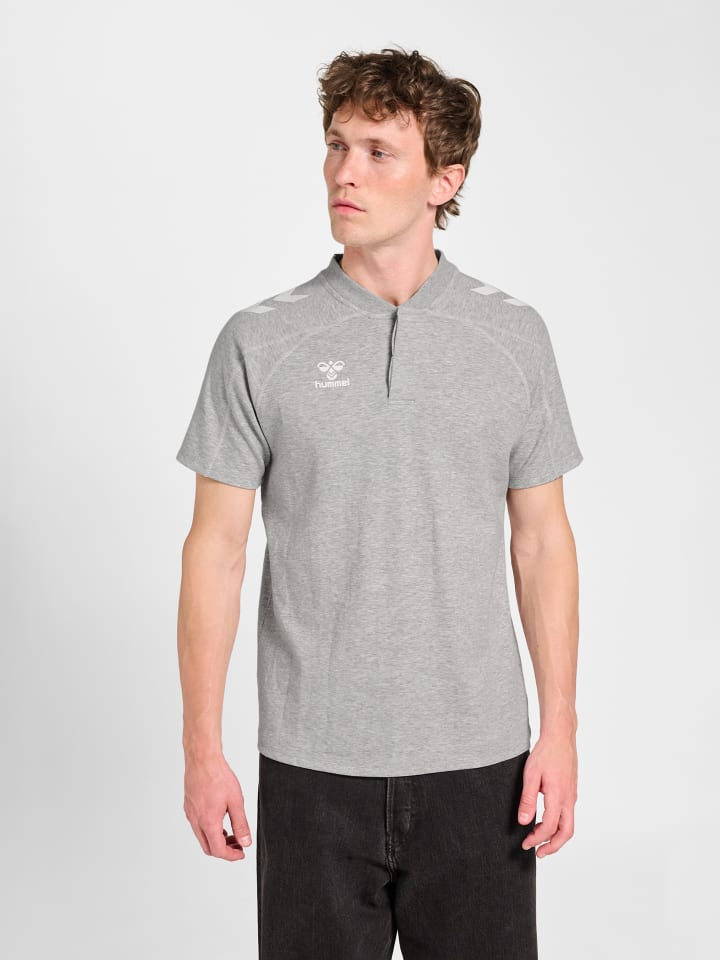 Polo Hmlmove Unisex in GREY MELANGE