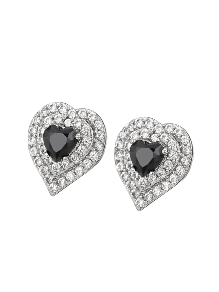 Women Earrings in SILVER_BLACK