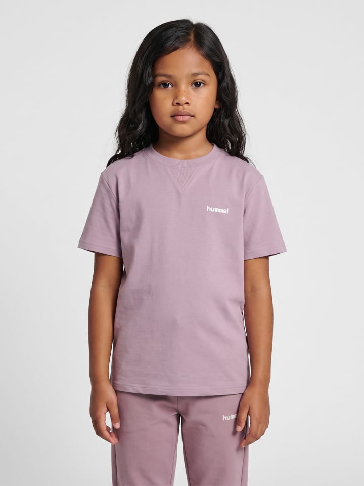 T-Shirt Hmljr Light Lebensstil Kinder in SEA FOG