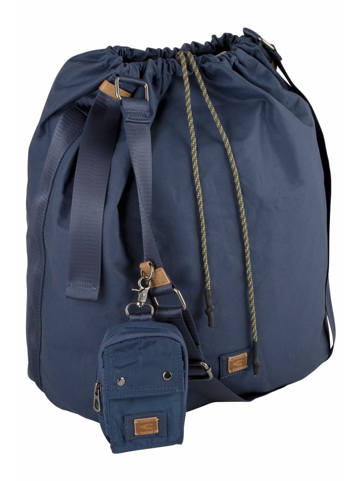 LAONA Cross Bag aus leichtem Canvas Material in Dunkelblau