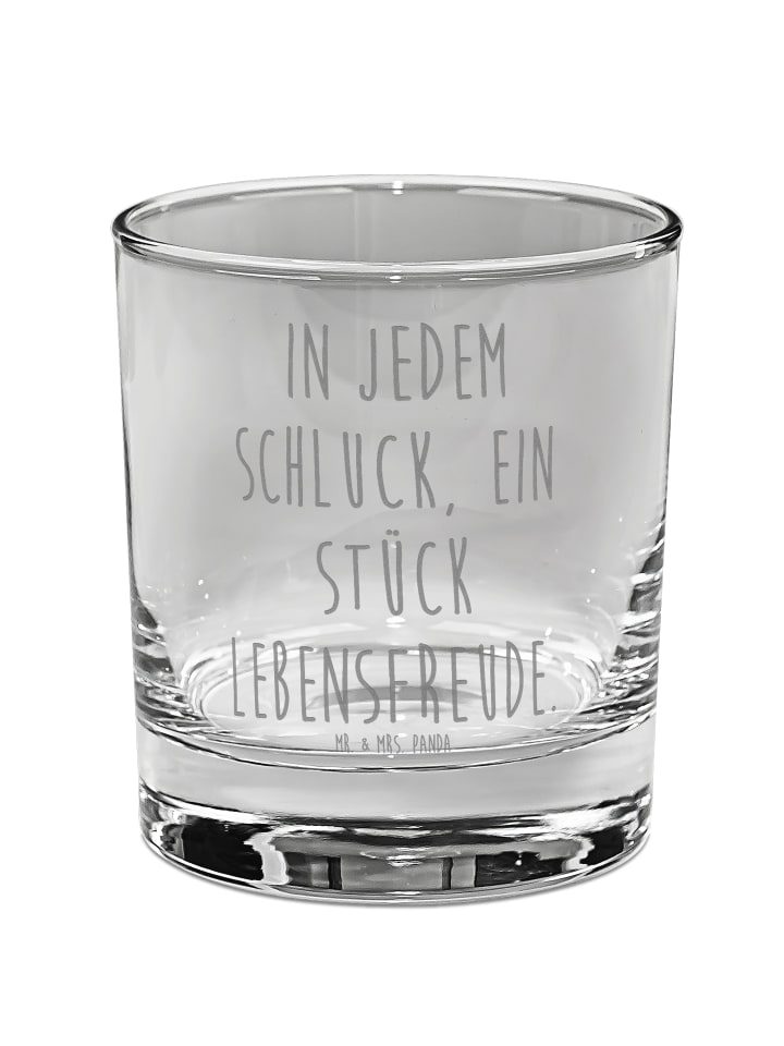 Longdrinkglas Spruch Ginglas Lebensfreude mit S... in Transparent